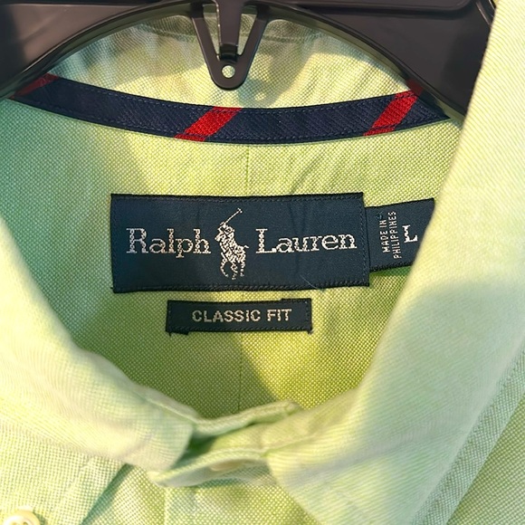 Men’s Ralph Lauren Classic Fit 100% Cotton Long Sleeve Oxford Button Down Shirt - Picture 5 of 6